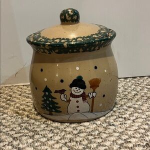 Festive Snowman Cookie Jar